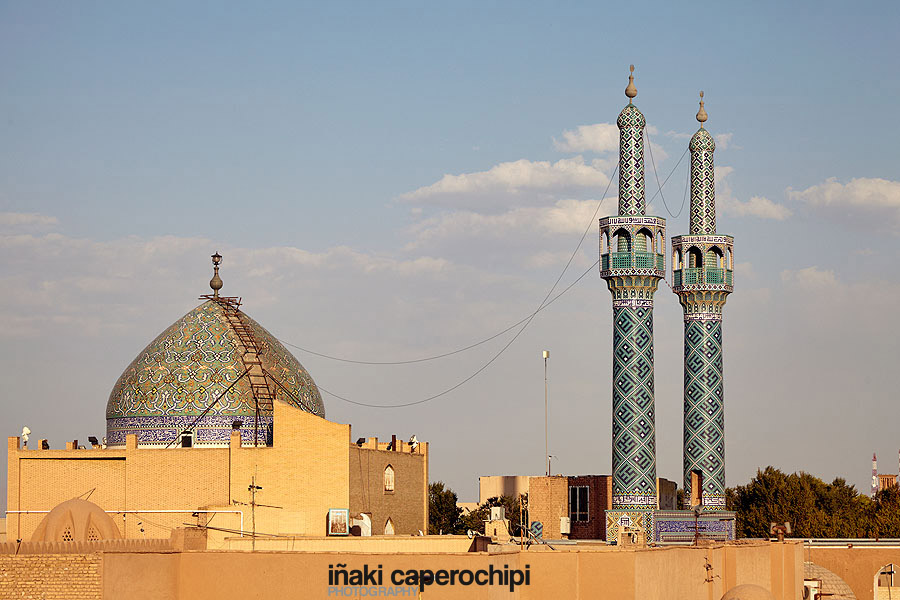 Vistas de Yazd desde los tejados